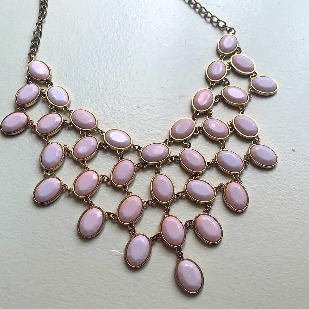 Pink statement necklace - Picture 2 of 2
